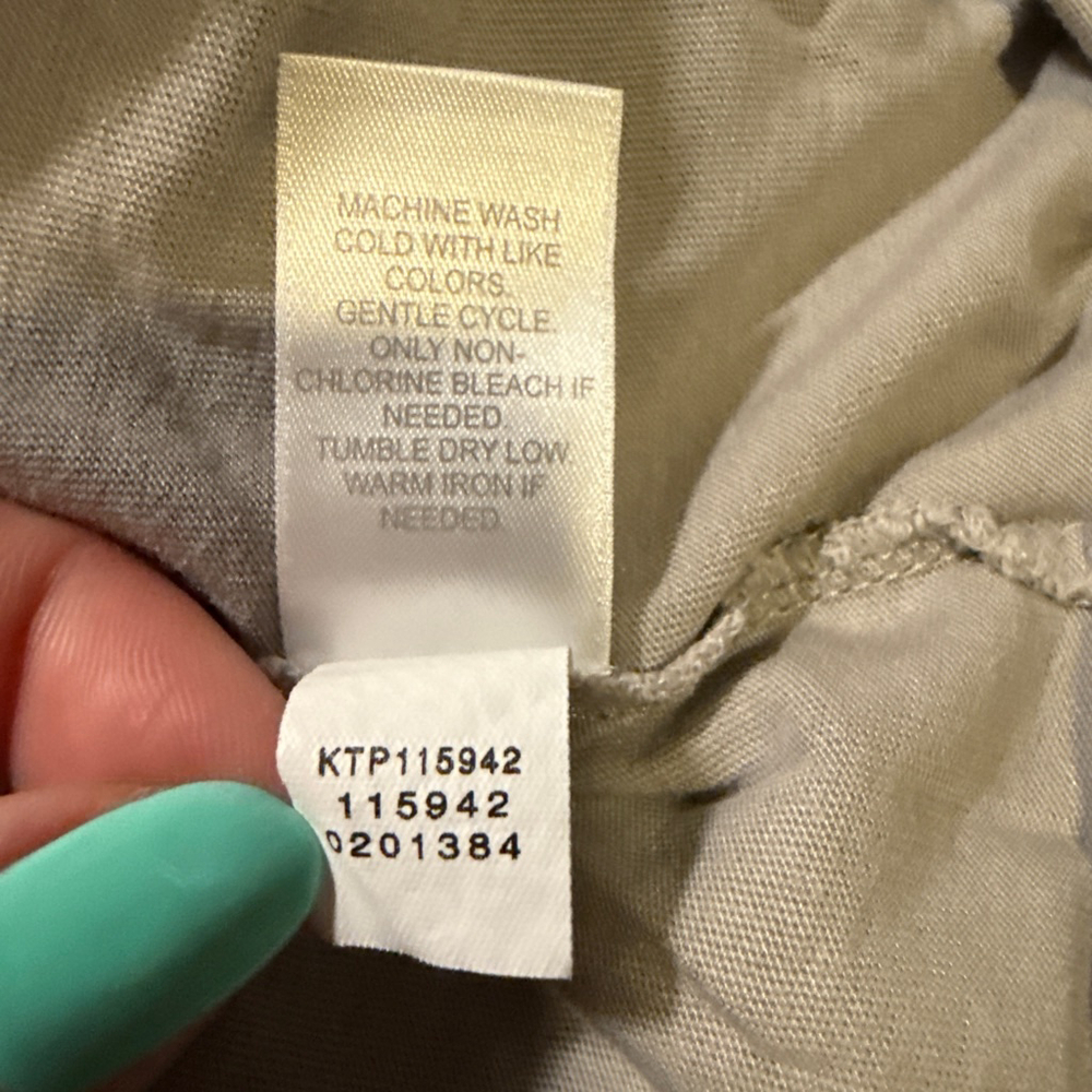 Women's purejill Gray Elliptical Layered Tunic Top XSP - Picture 8 of 8